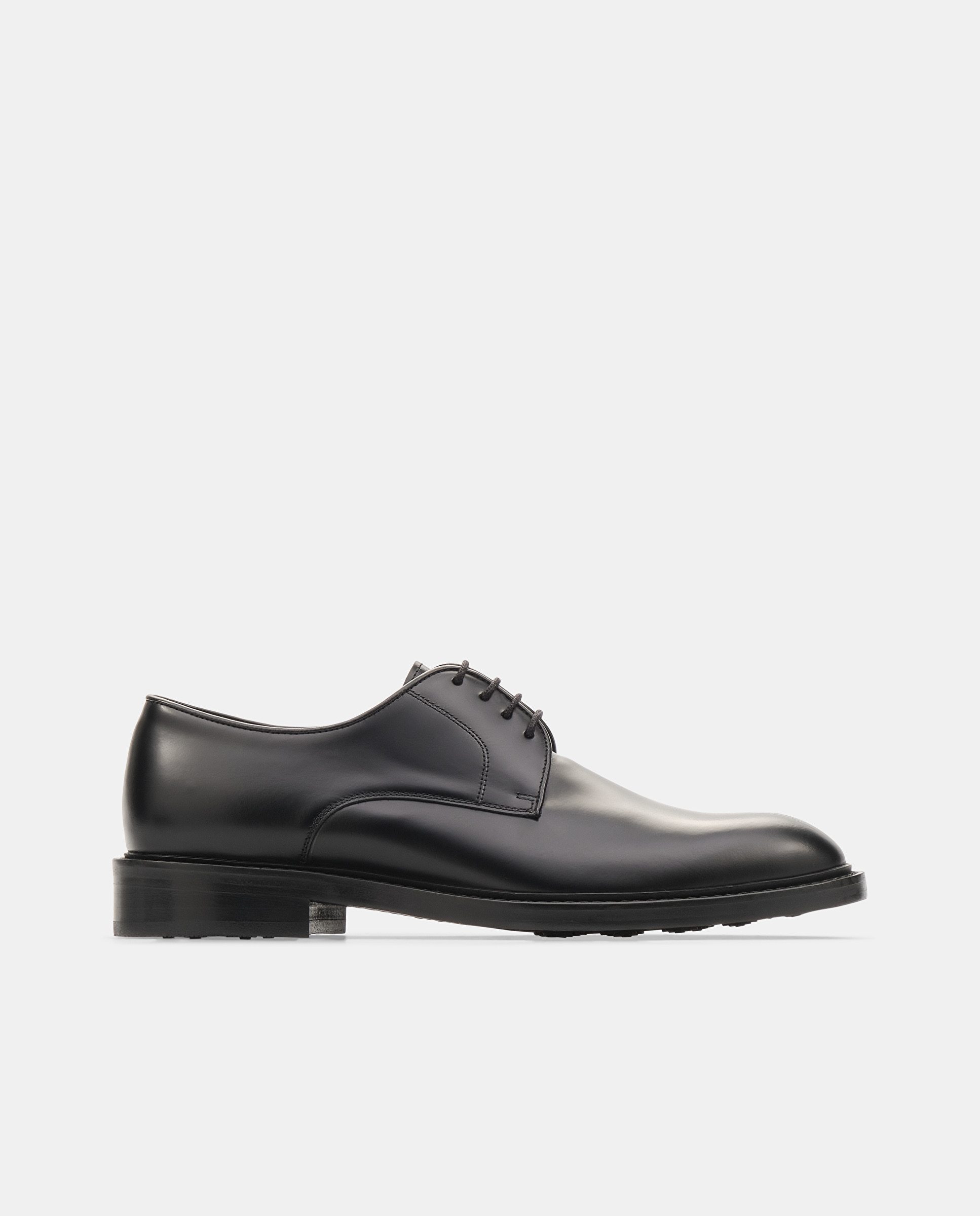 Sapatos de Cordões Harrys em Pele de Bovino em Preto Preto-1