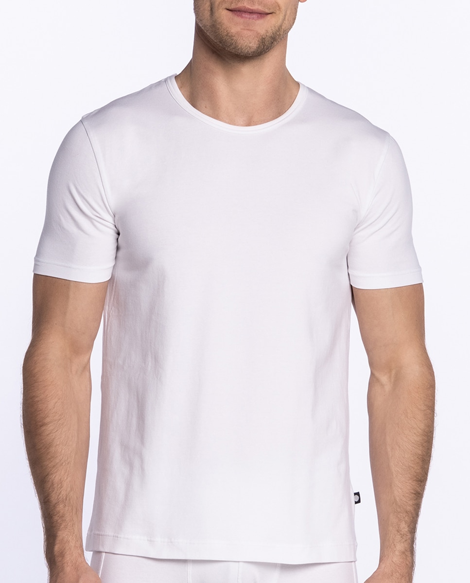 T-shirt de Manga Curta Branco-1