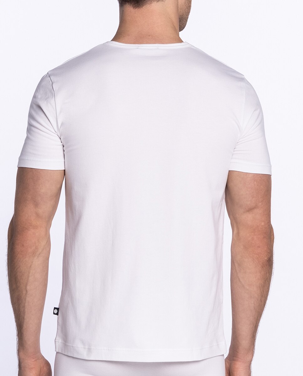 T-shirt de Manga Curta Branco-2