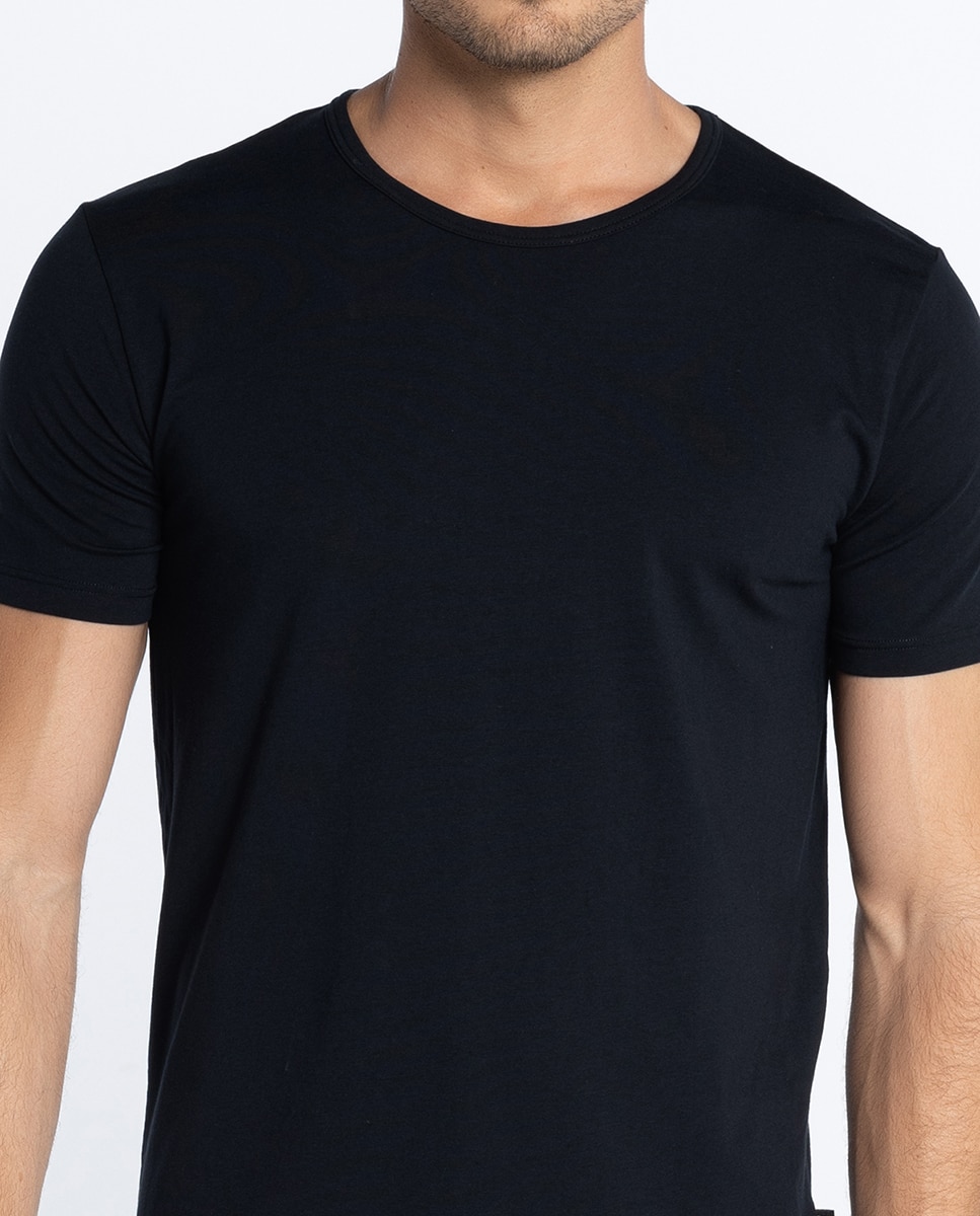 T-shirt de Manga Curta Preto-3