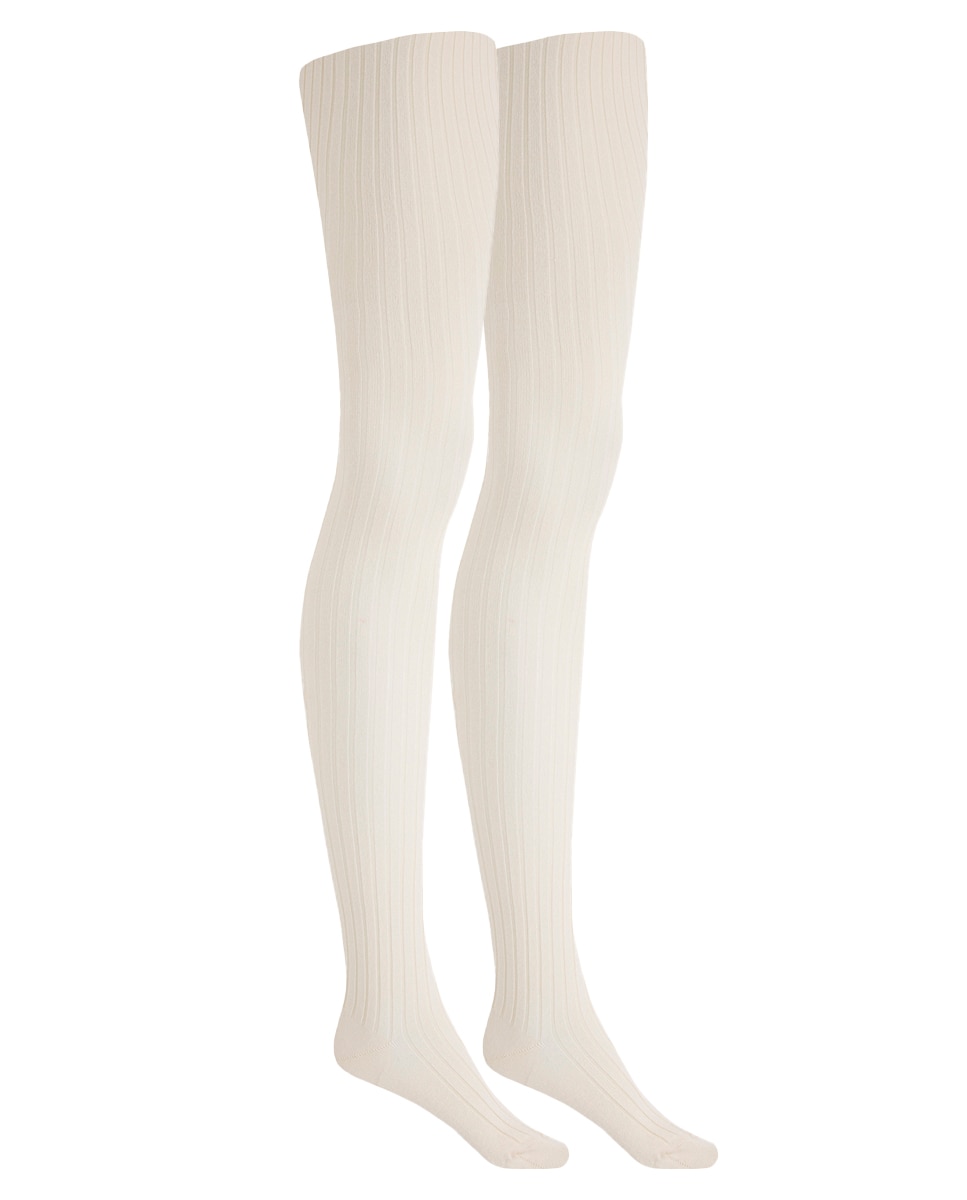 Imagem 0 de Pack de 2 Collants Caneladas de Algodão