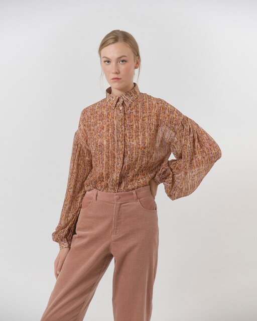 Imagem 0 de Camisa Oversize com Mangas Abalonadas
