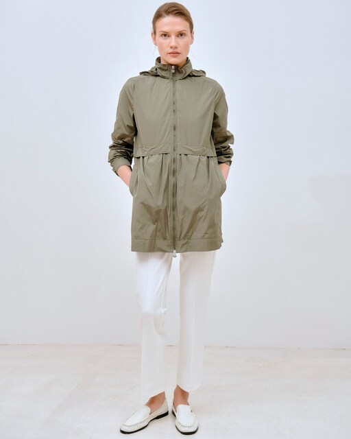 Imagem 0 de Parka com Capuz e Fecho Zip