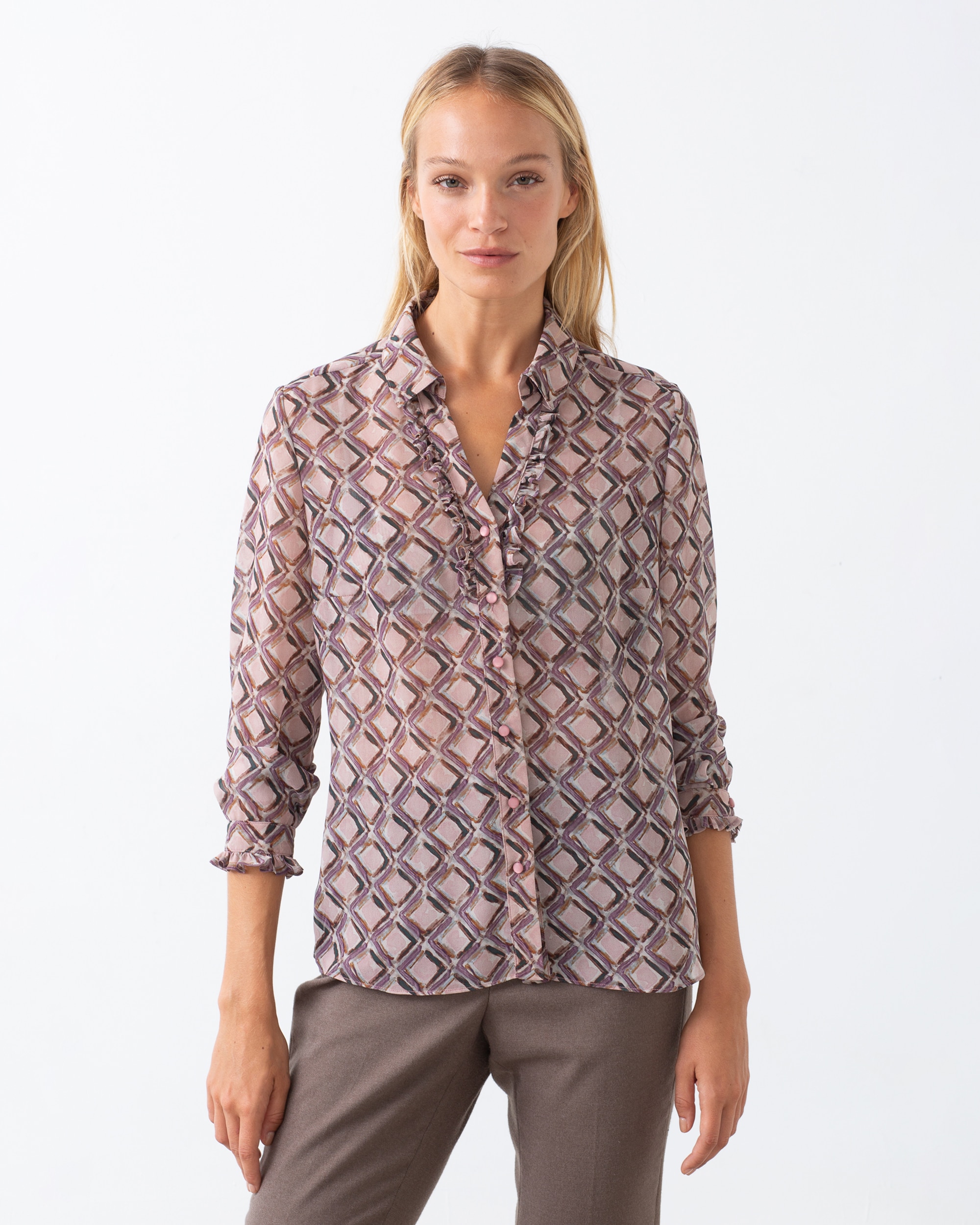 Imagem 0 de Camisa de Manga Comprida com Estampado