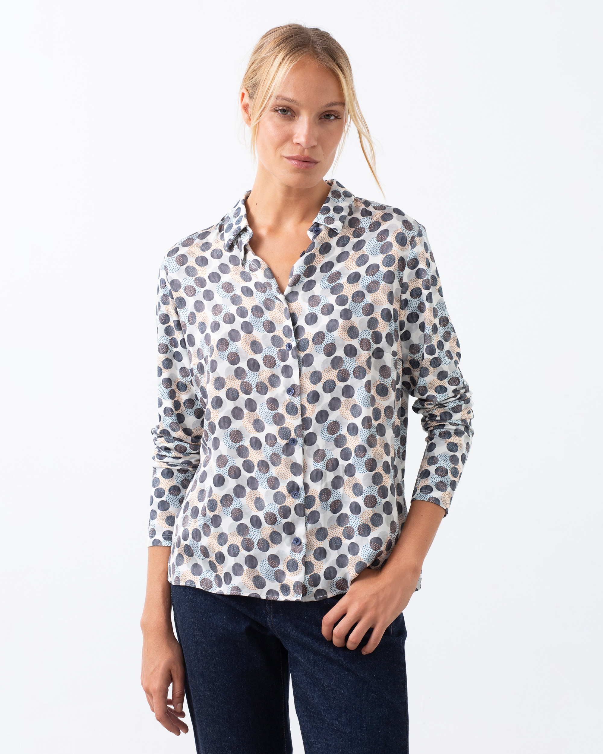 Imagem 0 de Camisa de Manga Comprida e Gola Tipo Camisa