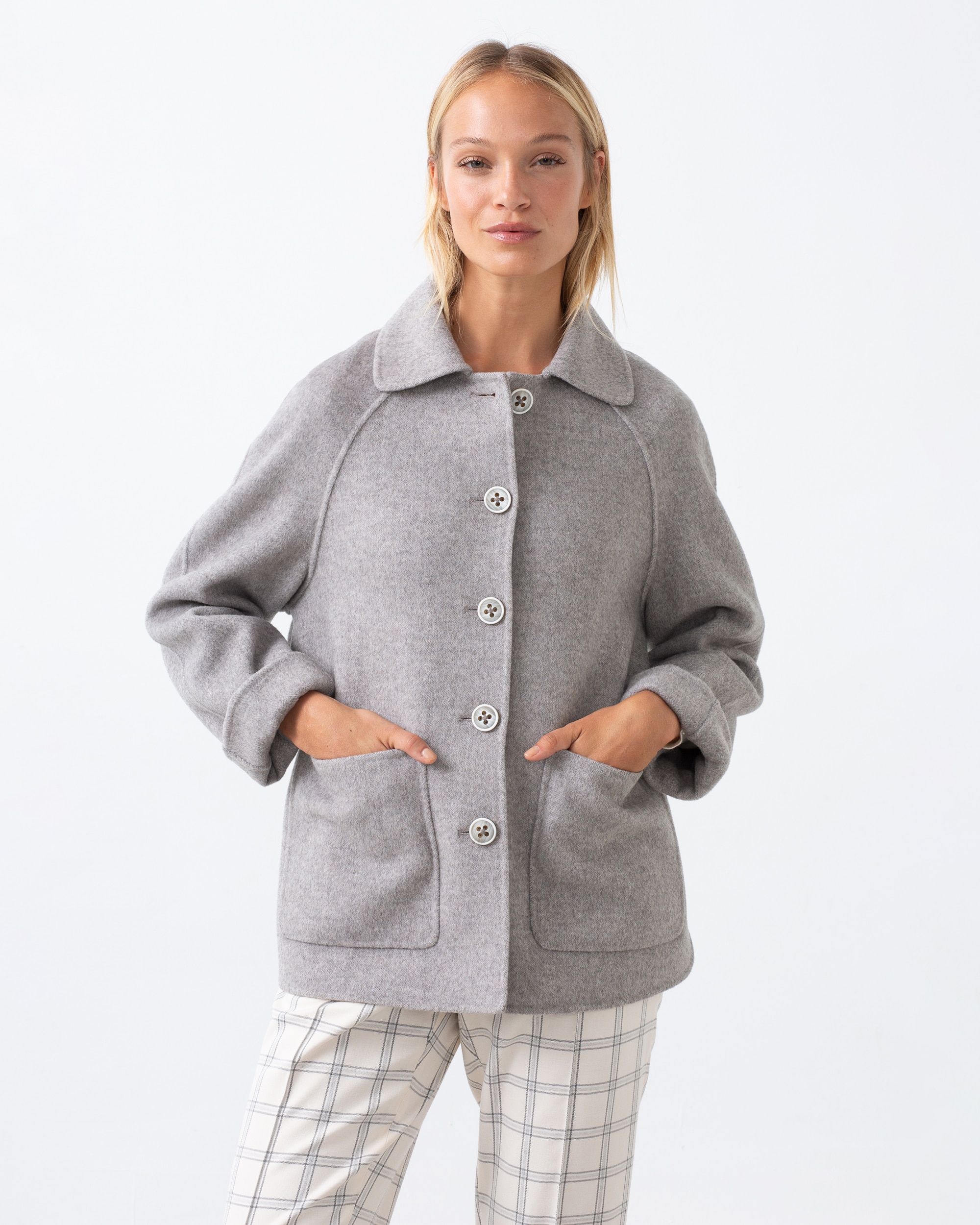 Imagem 0 de Casaco com Bolsos Plastrão e Botões