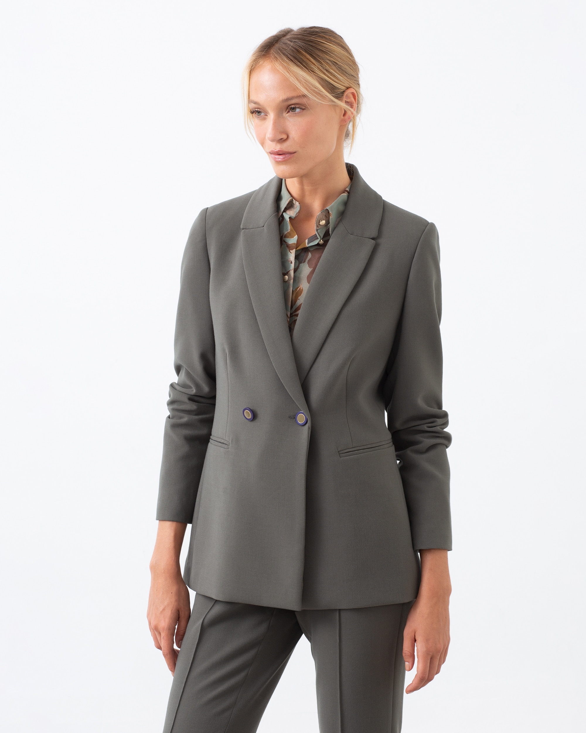 Imagem 0 de Blazer Ajustado Cruzado