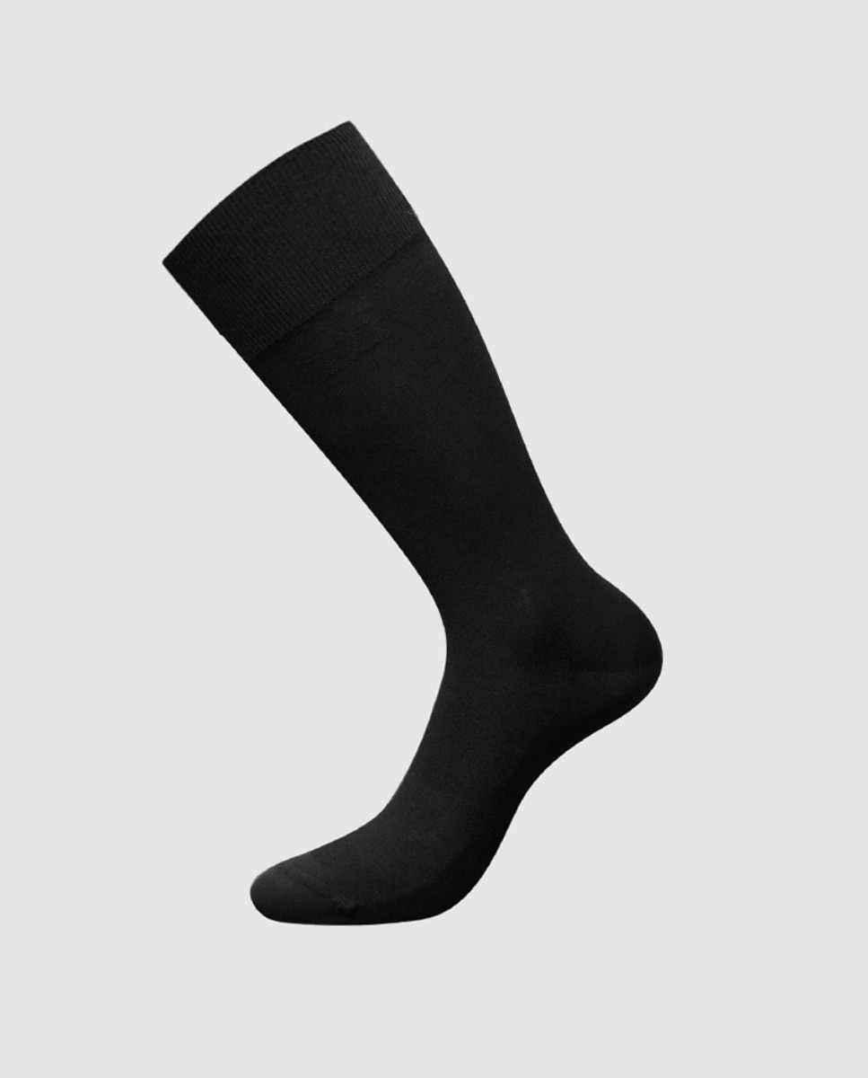 Meias Zero Defects de Lã Merino Curtas Preto-1