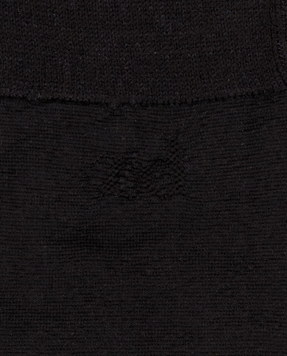 Meias Zero Defects de Lã Merino Altas Preto-2