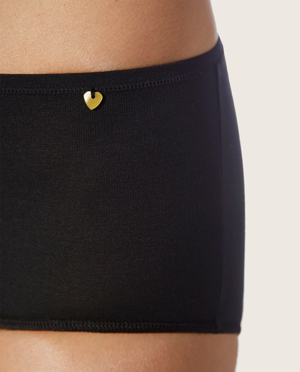 Cueca Alta de Tecido Ecofriendly Preto-3