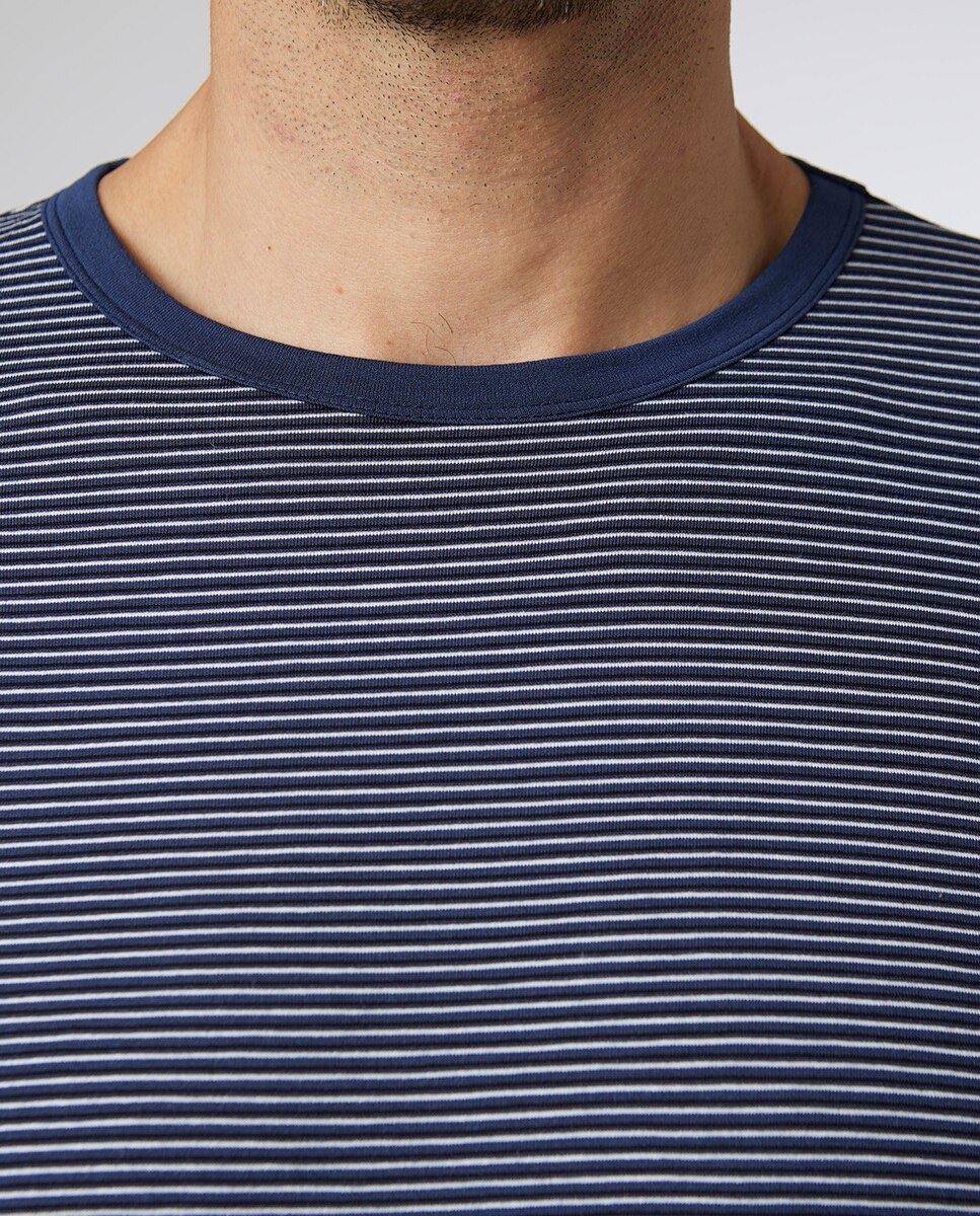 Pijama Comprido de Modal em Azul-marinho Azul-marinho-2