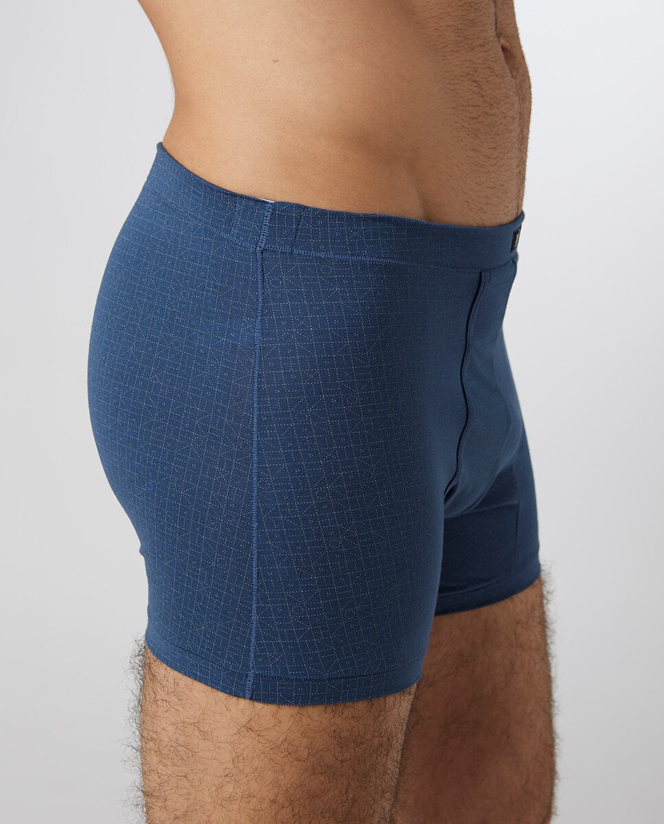 Boxer de Malha Helios de Algodão Egípcio Azul-marinho-2