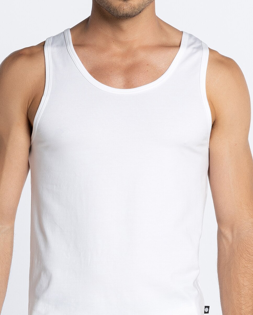 T-shirt de Alças Branco-3