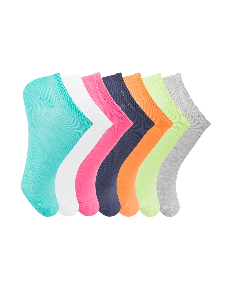 Imagem 0 de Pack de 7 Pares de Meias Lisas Infantil