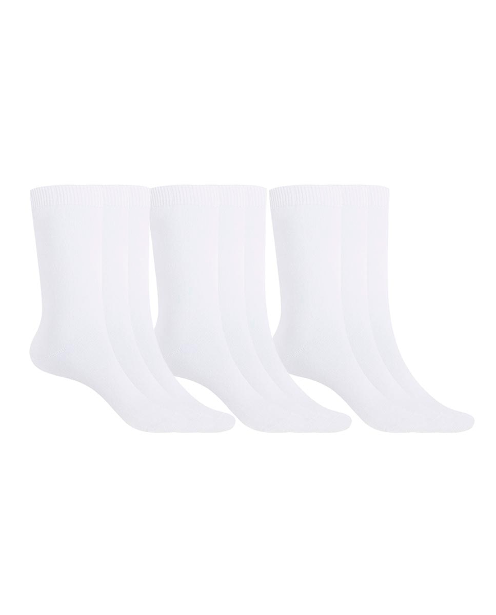 Imagem 0 de Pack de 9 Pares de Meias de Algodão Basix Lisas