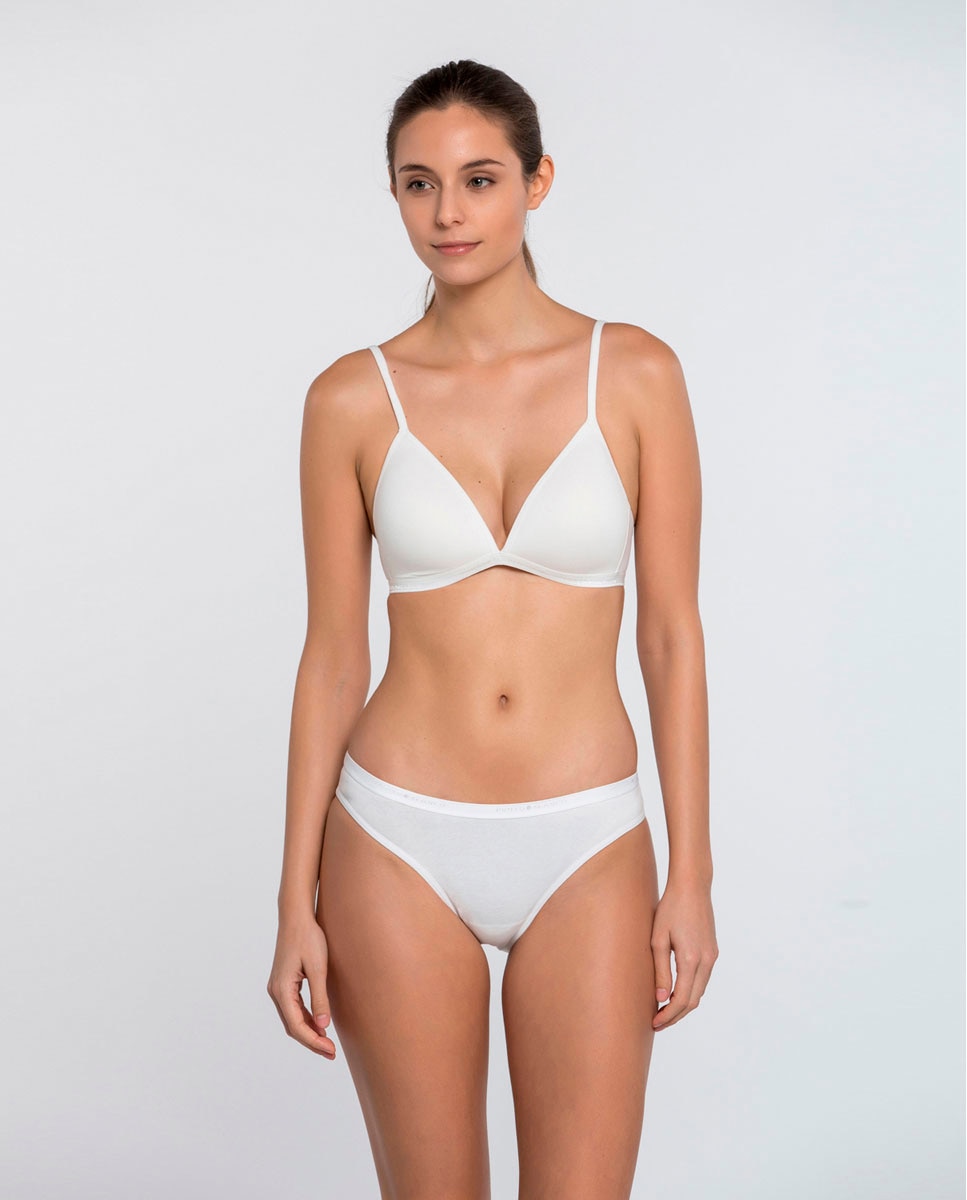 Cueca de Algodão com Borracha Logotipo Branco-4