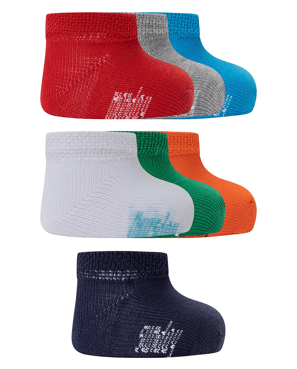 Pack de 7 Pares de Meias de Algodão Para Bebé com os Dias Da Semana Multicolor-1