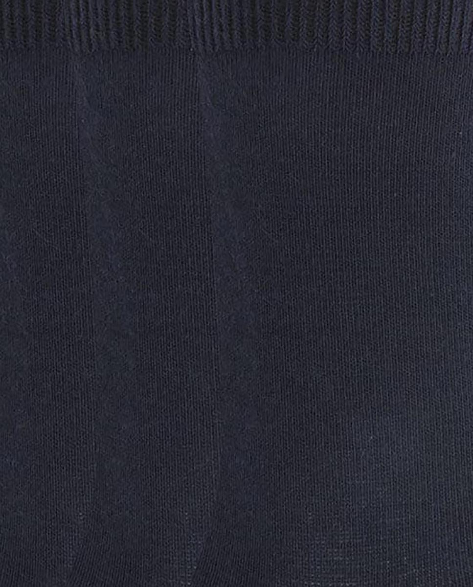 Pack de 6 Pares de Meias Lisas de Algodão Basix Punto Blanco Azul-marinho-2