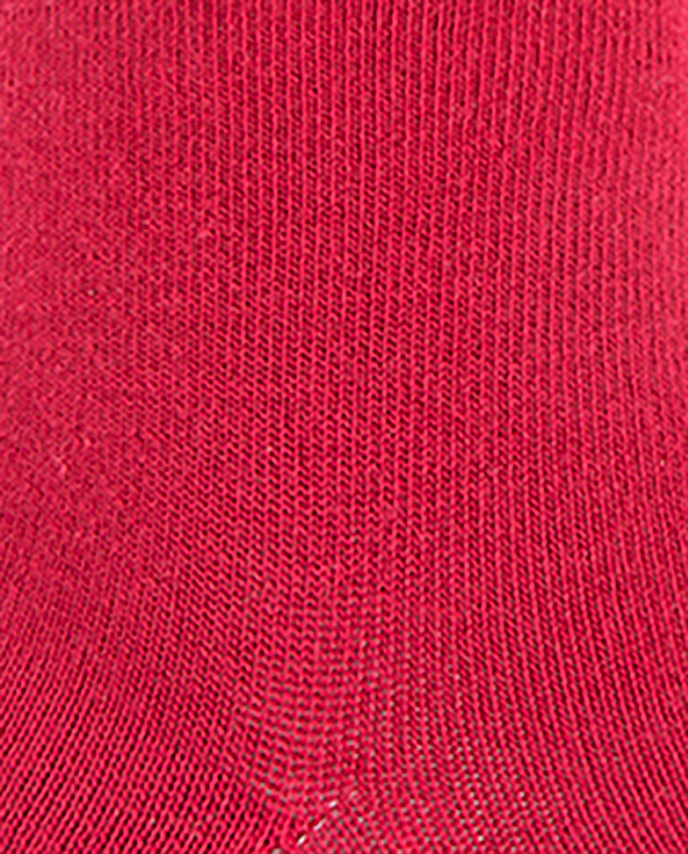 Pack de 2 Pares de Meias de Bambu Lisas Grená-2