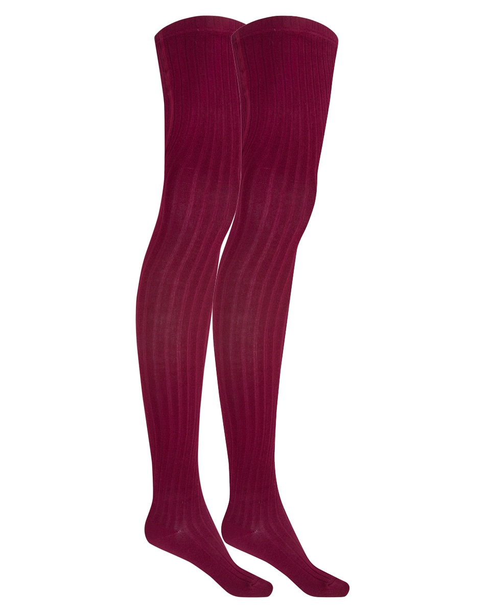 Imagem 0 de Pack de 2 Pares de Collants Infantil de Bambu com Canelado