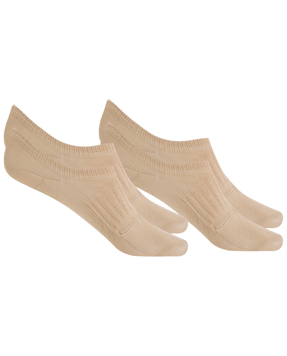 Imagem 0 de Pack de 4 Pares de Meias Lisas Invisíveis de Algodão