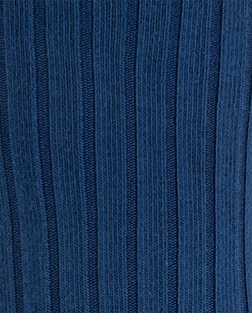 Pack de 2 Pares de Meias de Bambu Canelado com Punho Não Aperta Azul-marinho-2
