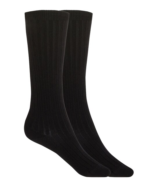 Imagem 0 de Pack de 2 Pares de Meias Caneladas de Algodão Para Bebé