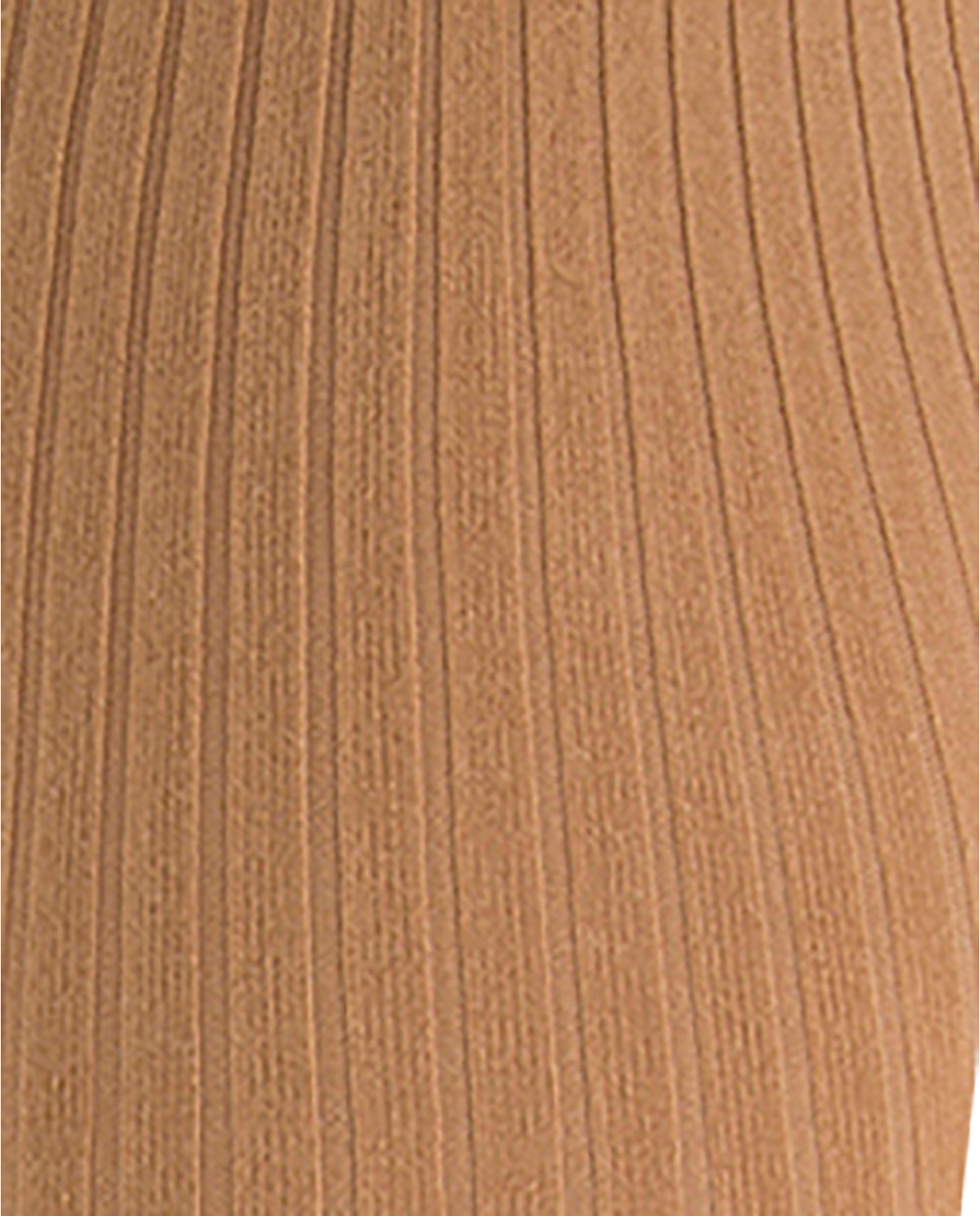 Pack de 2 Collants Caneladas de Algodão Para Bebé Punto Blanco Bege-2