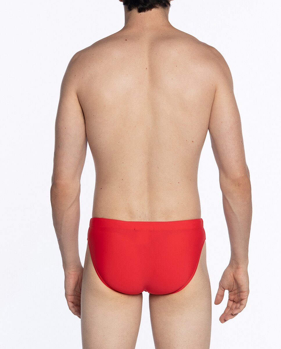 Fato de Banho Slip Vermelho-2