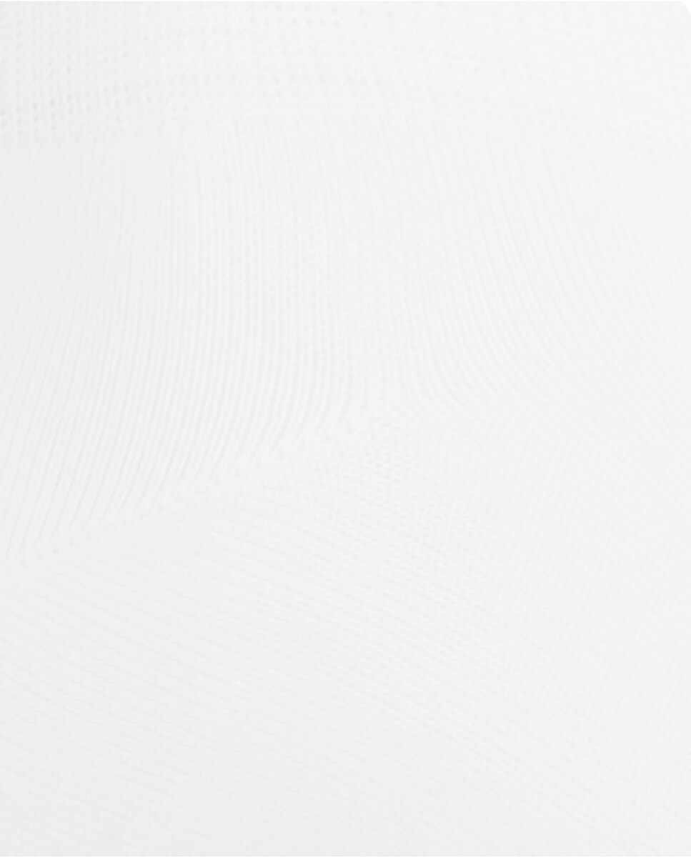 Pack de 2 Pares de Meias de Algodão Mercerizado Lisas Branco-2