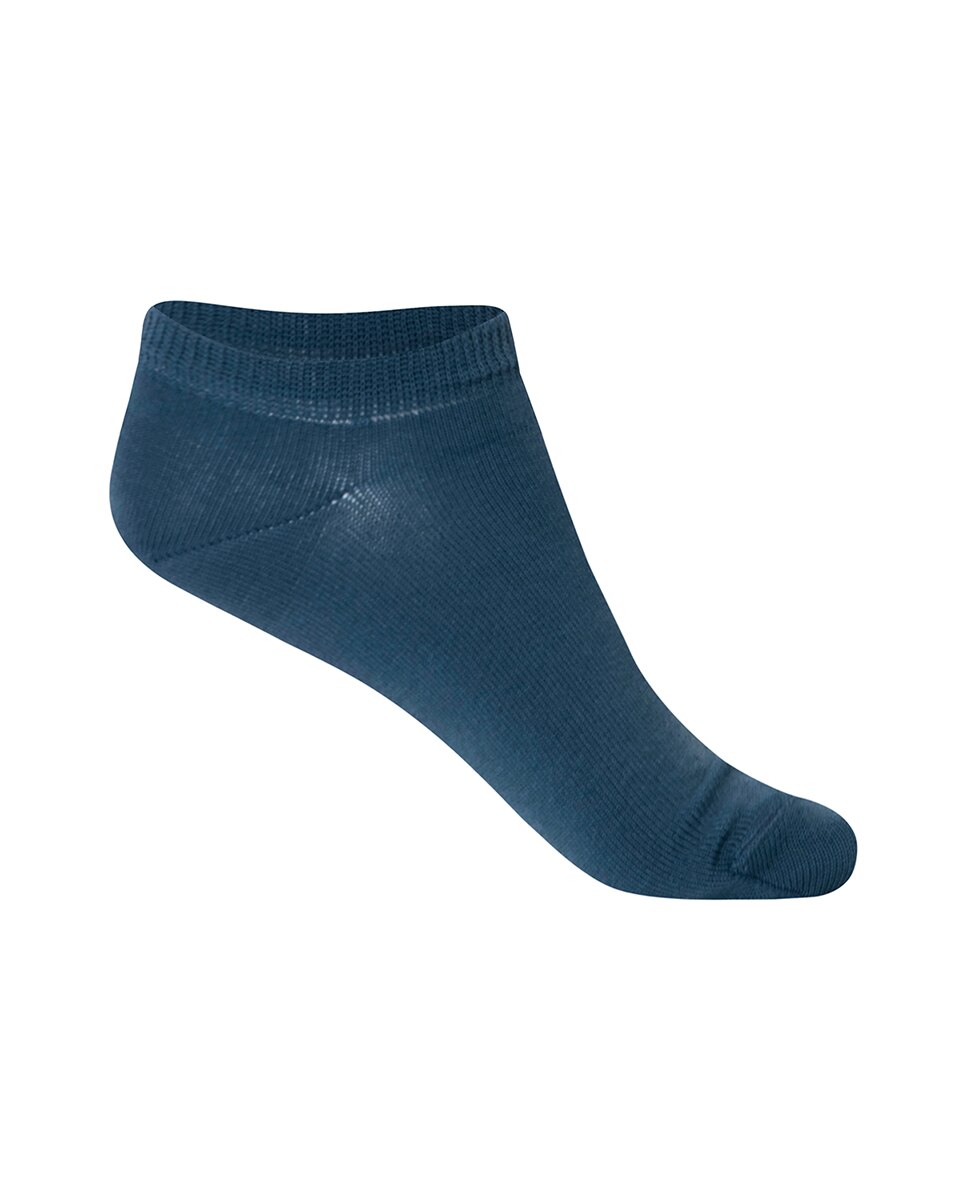 Pack de 5 Pares de Meias de Algodão Lisas Verde-militar-3