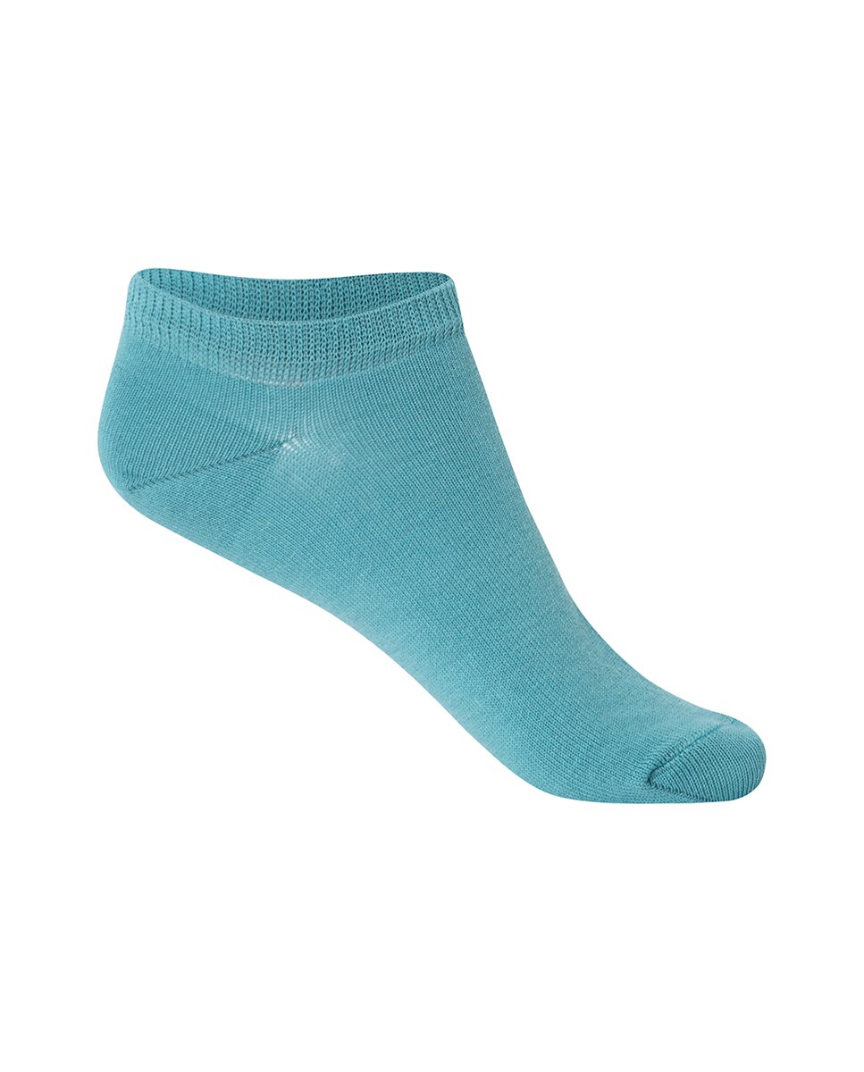 Pack de 5 Pares de Meias de Algodão Lisas Verde-militar-4
