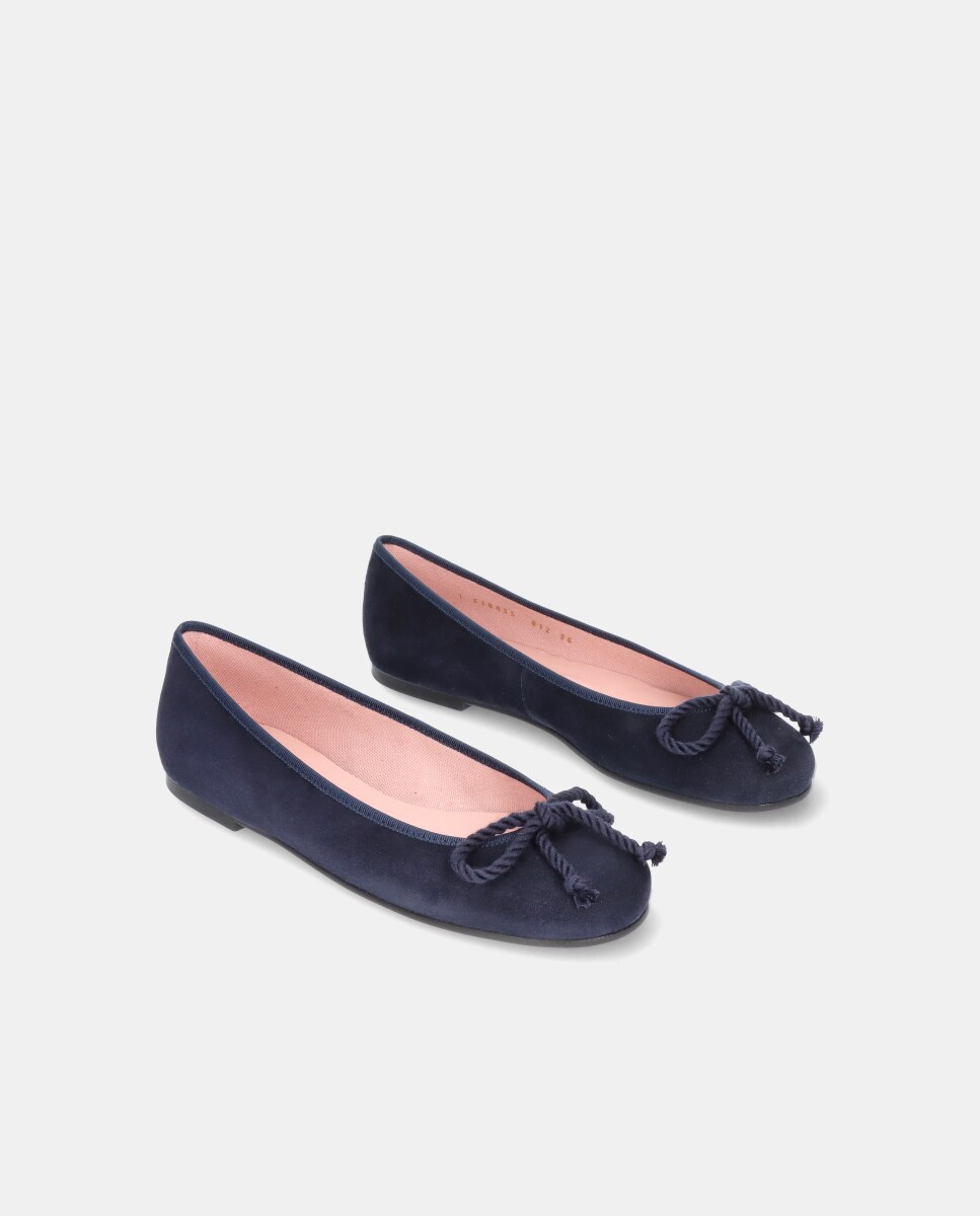 Sabrinas Rosario em Camurça Suave Azul-2