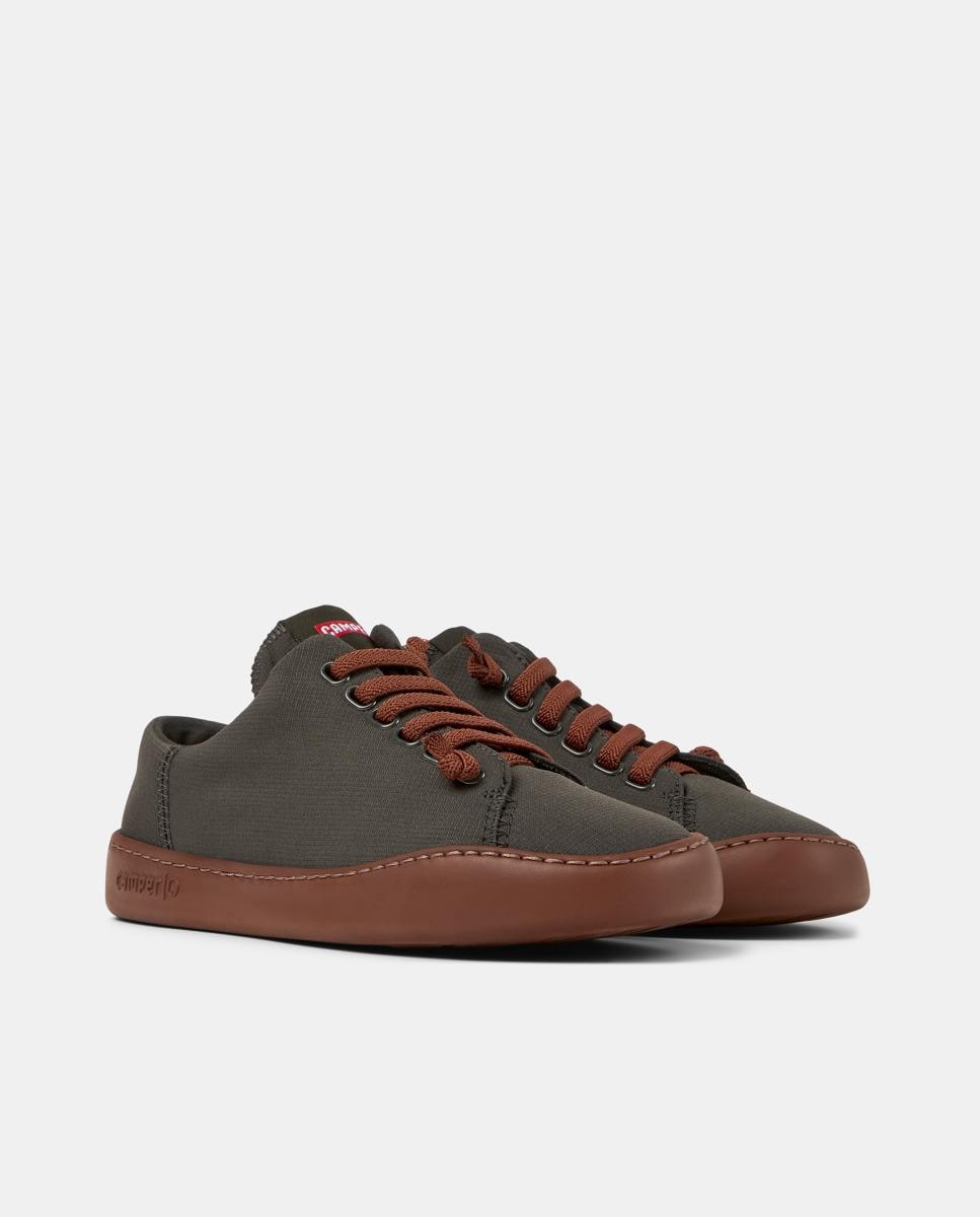 Sapatilhas Desportivas Peu Touring com Atacadores Cinzento / Laranja-5