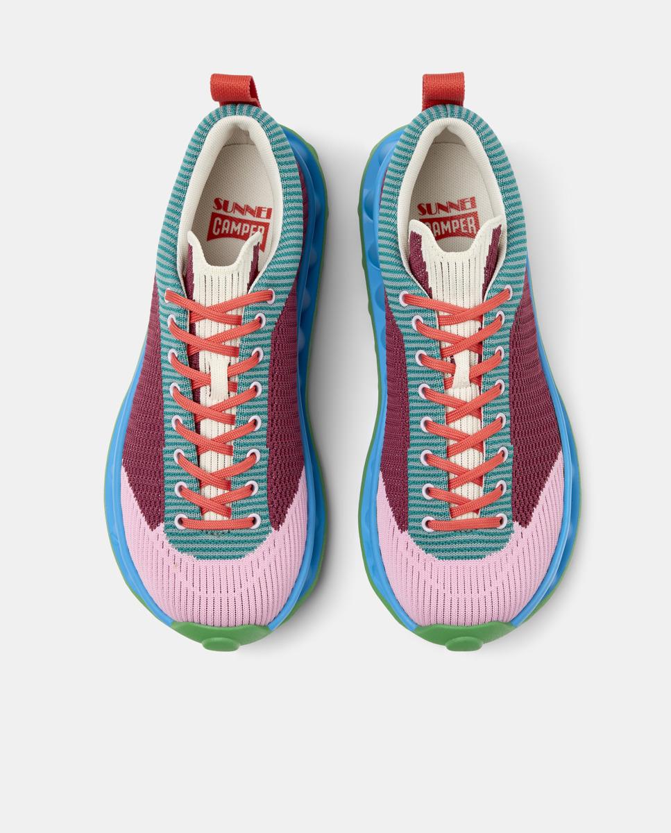 Sapatilhas Desportivas Pelotissima By Sunnei com Atacadores Bordeaux-2