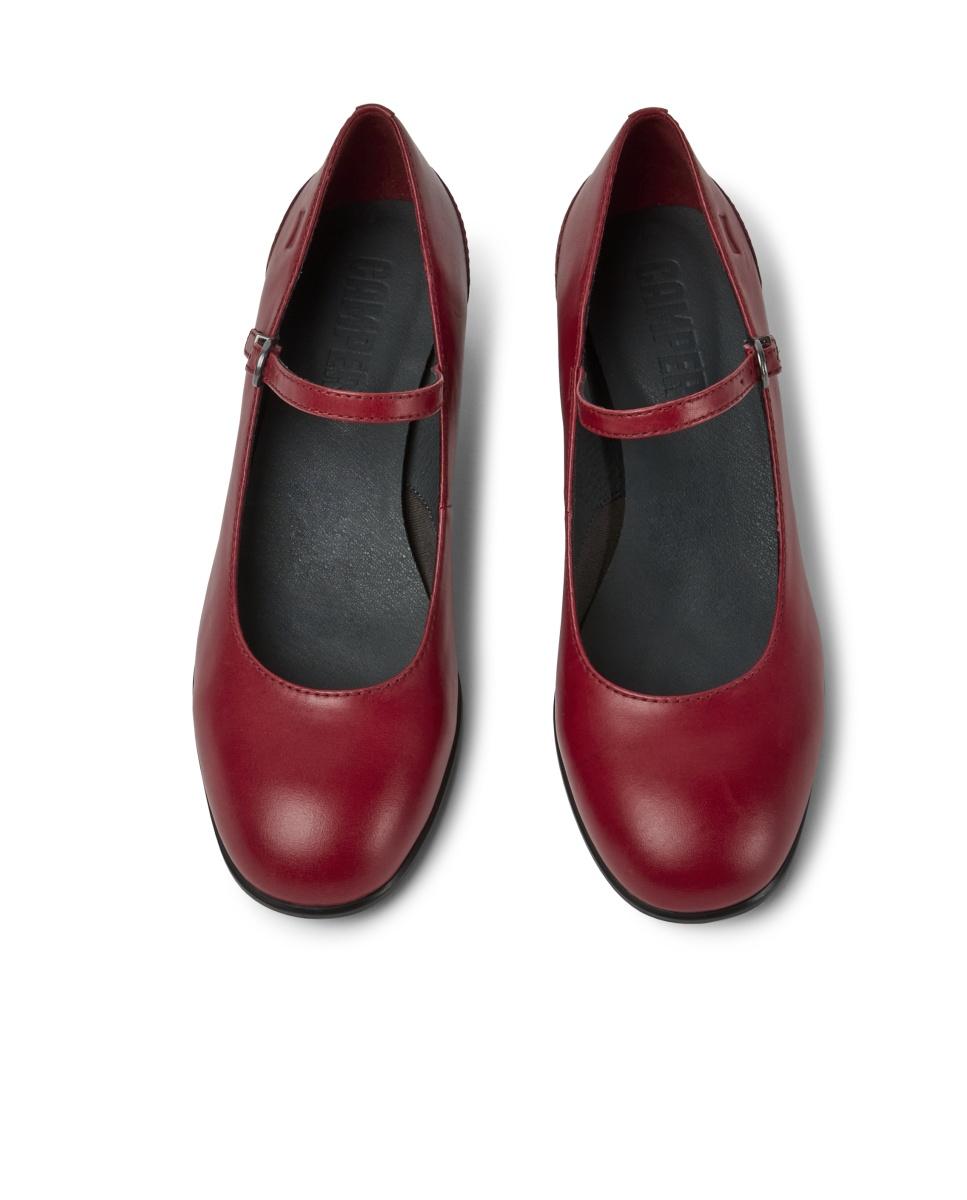 Sapatos de Salto em Pele Katie Vermelho-3