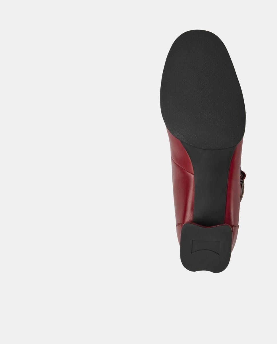 Sapatos de Salto em Pele Katie Vermelho-5