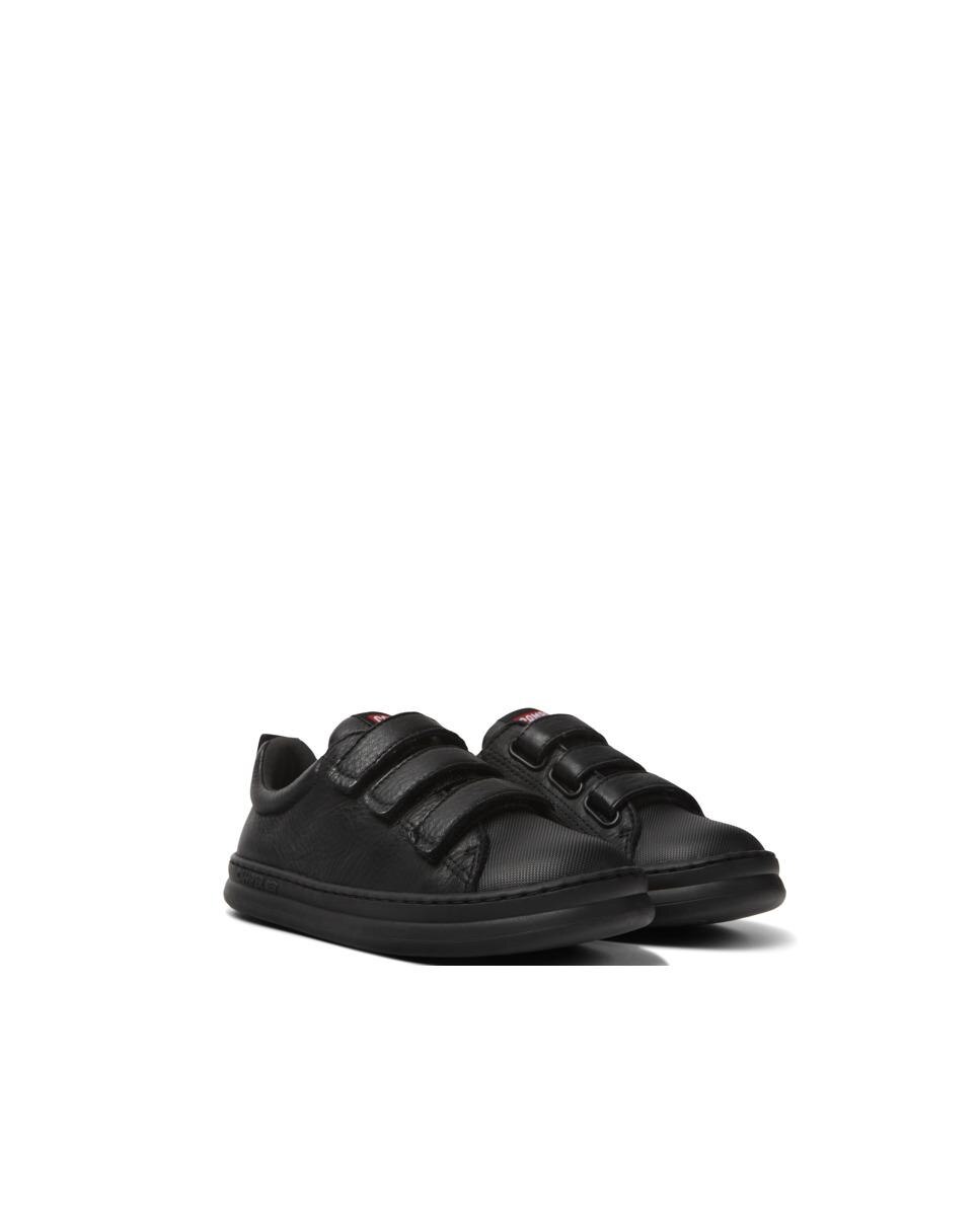 Sapatilhas Desportivas Lisas com Velcro Duplo Infantil Camper Preto-2
