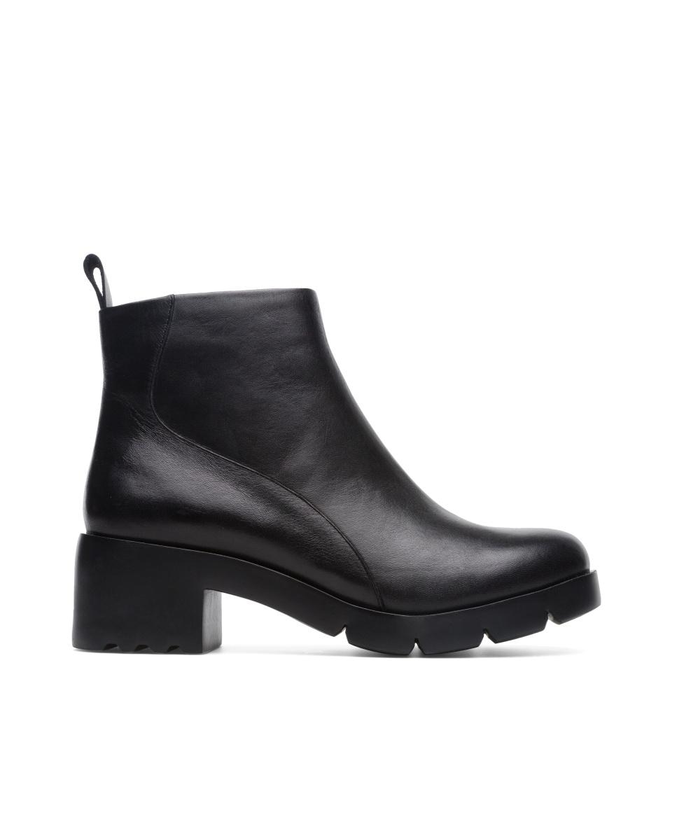 Botins Wanda de Salto com Fecho Zip Preto-1