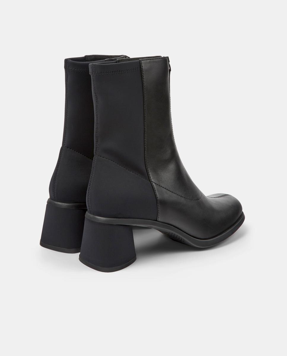 Botins Kiara de Pele Preto-5