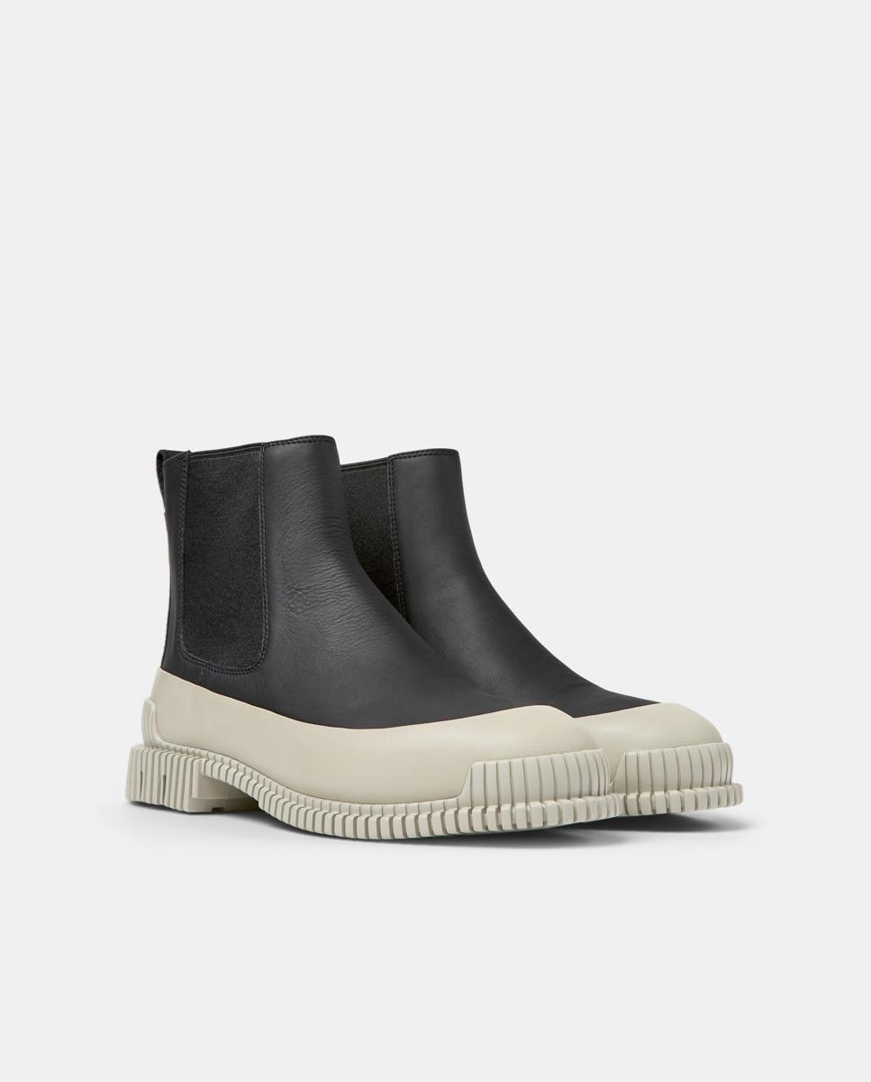 Botins Pix de Pele Preto-2