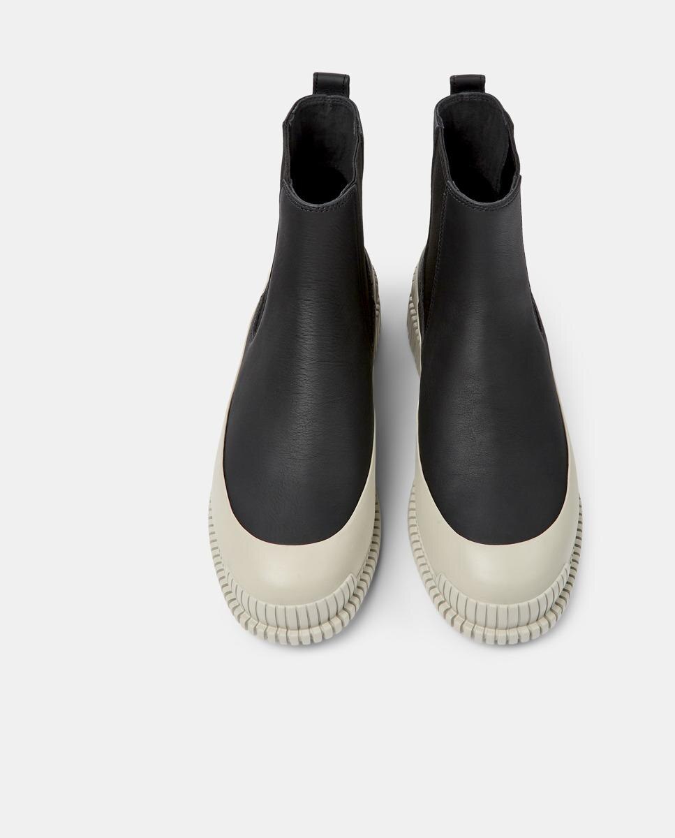 Botins Pix de Pele Preto-3