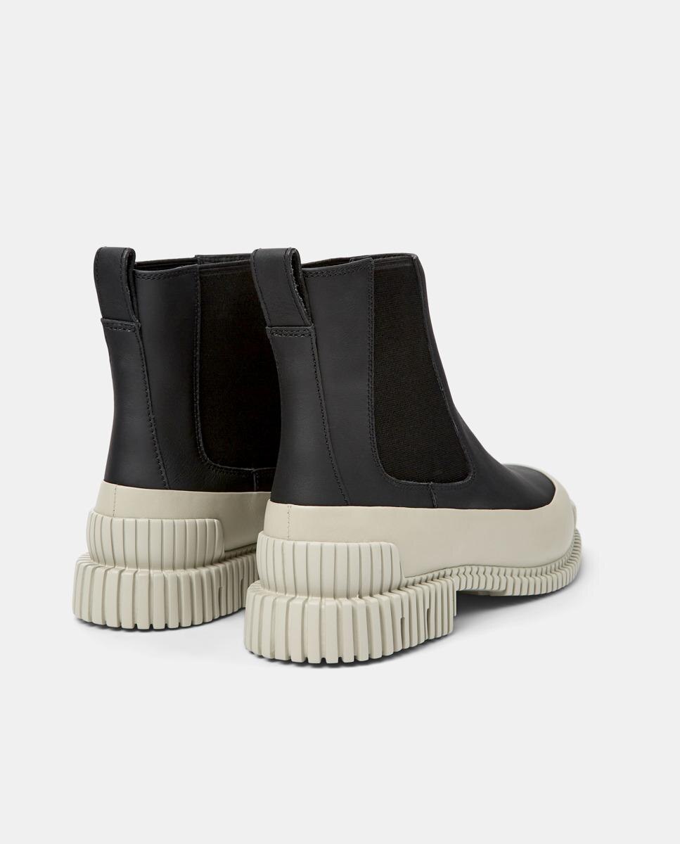 Botins Pix de Pele Preto-5