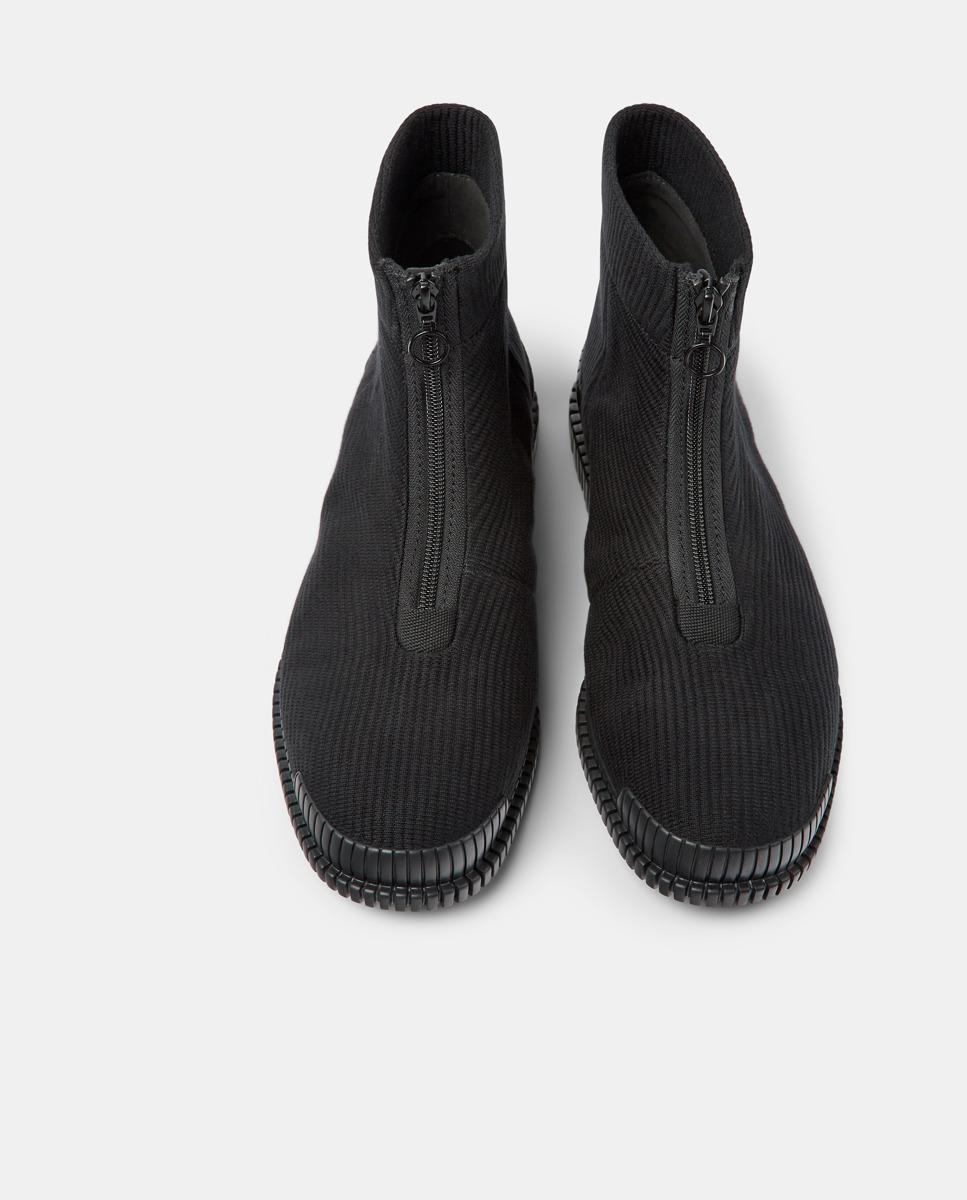 Botins Pix de Fecho Zip Preto-3