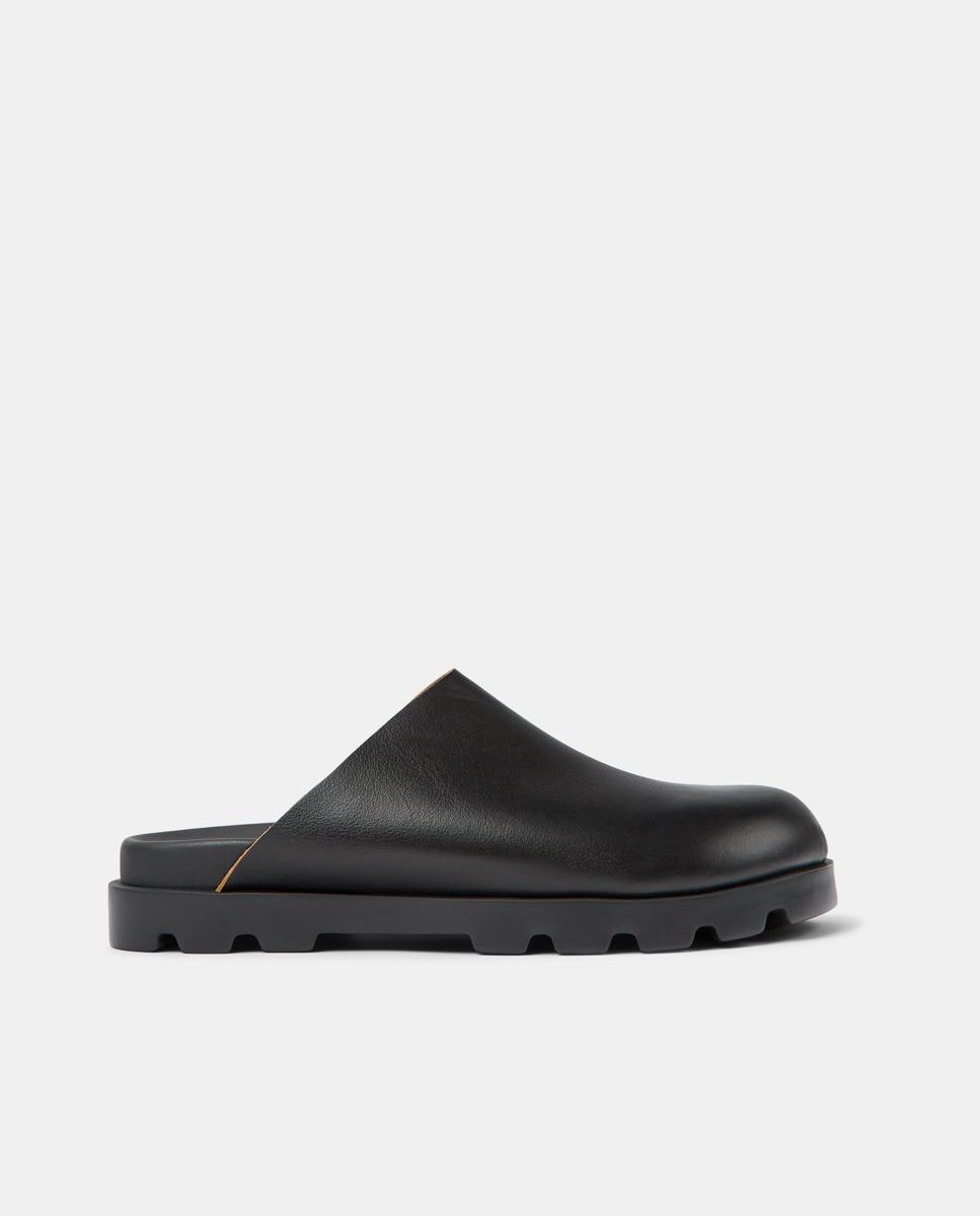 Socas Brutus Sandal Lisas de Pele Preto-1
