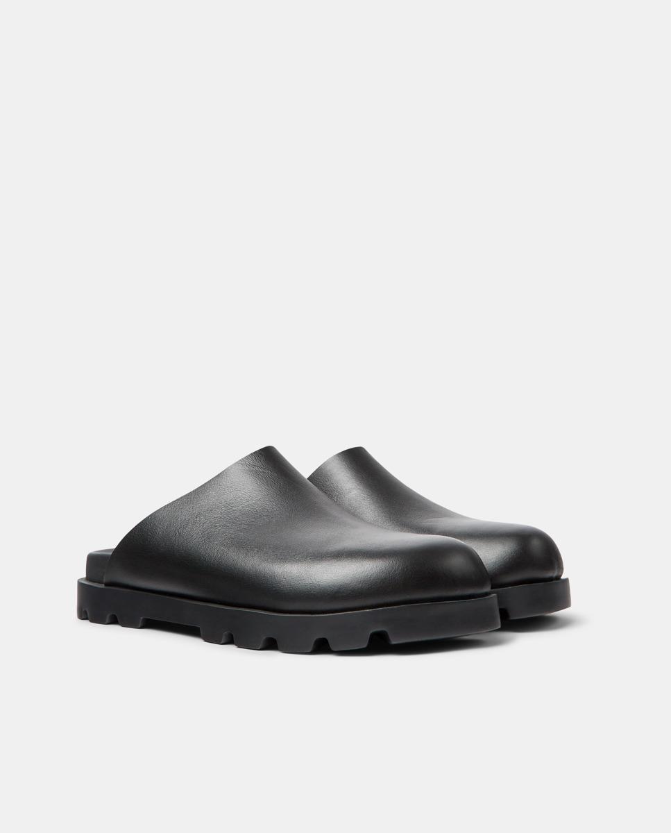 Socas Brutus Sandal Lisas de Pele Preto-2