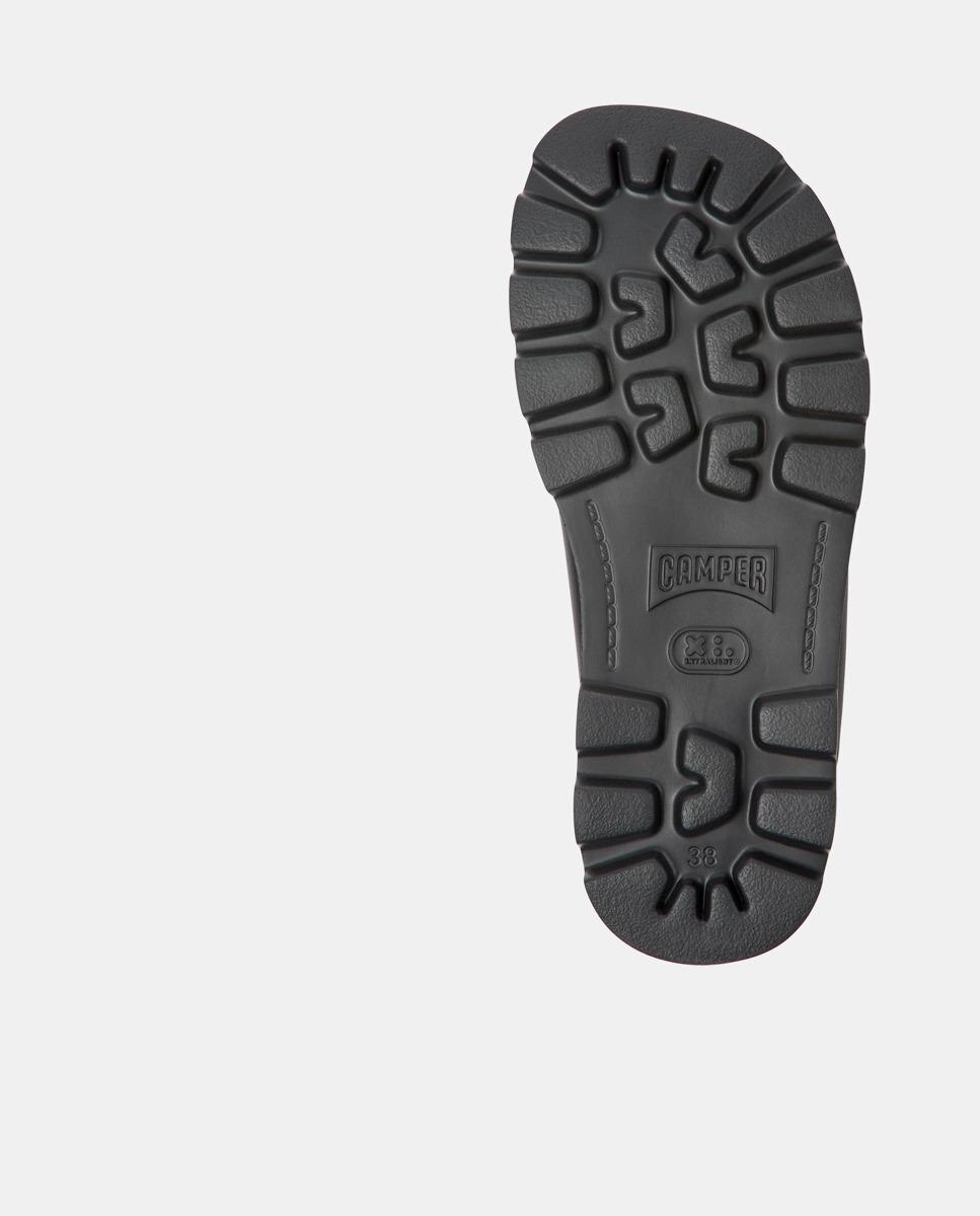 Socas Brutus Sandal Lisas de Pele Preto-5