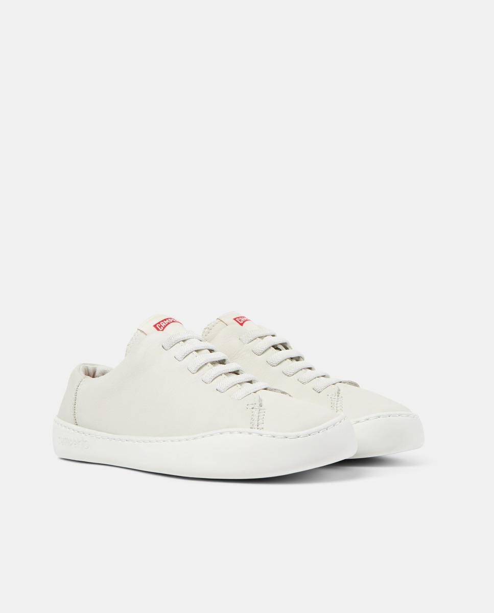 Sapatilhas Básicas Peu Touring de Pele Branco-2