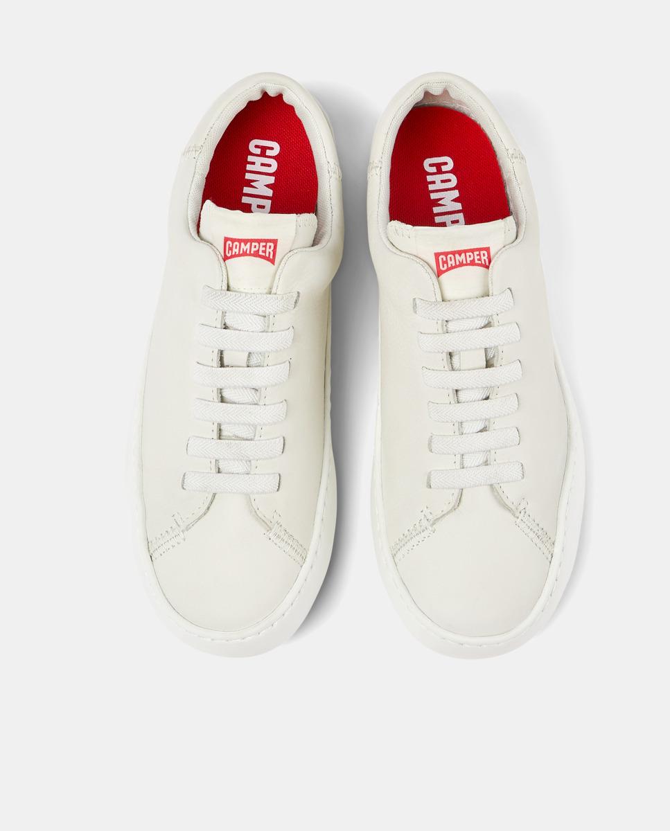 Sapatilhas Básicas Peu Touring de Pele Branco-3