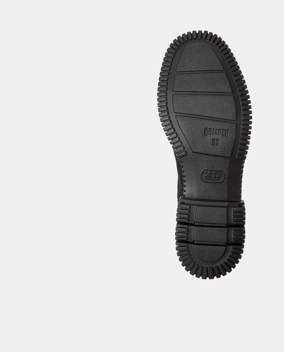 Botins Pix com Fecho Zip Preto-5